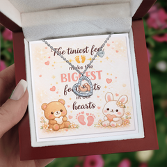 Tiny Feet Make the Biggest Footprints Necklace