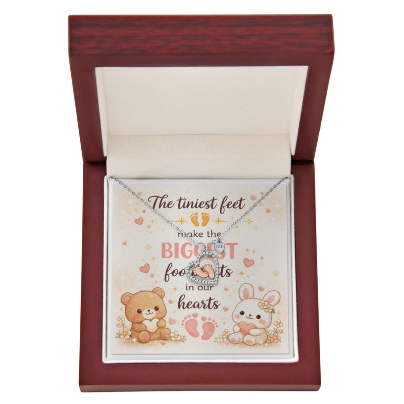 Tiny Feet Make the Biggest Footprints Necklace